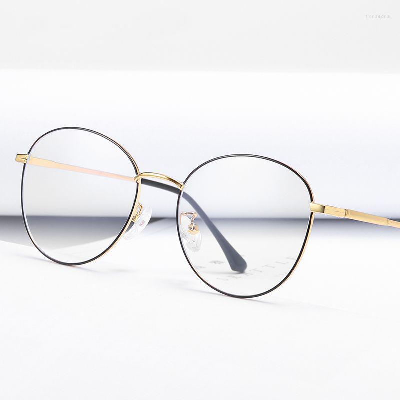 

Sunglasses Frames Reven Jate 1918 Anti Blue Ray Light Blocking Full Rim Alloy Metal Eyeglasses Frame For Women Optical Eyewear Glasses