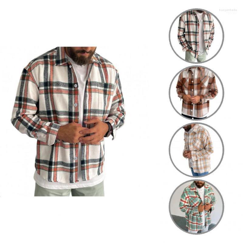 

Men's Casual Shirts Men's Stylish Spring Shirt Pockets Buttons Wear Resistant Teenager Student, Brown
