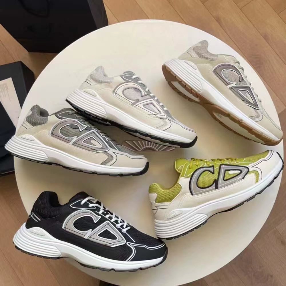 

Couple models B30 sneakers low-top leather men's and women's retro mesh breathable reflective casual sports running shoes