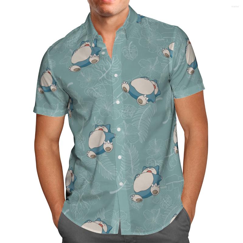 

Men's Casual Shirts Cartoon Anime 3D Printed Hawaiian Short Sleeve Shirt Beach Color Dazzling Cool 2022 Summer Large Breathable Tops, Hawaiian shirt 06