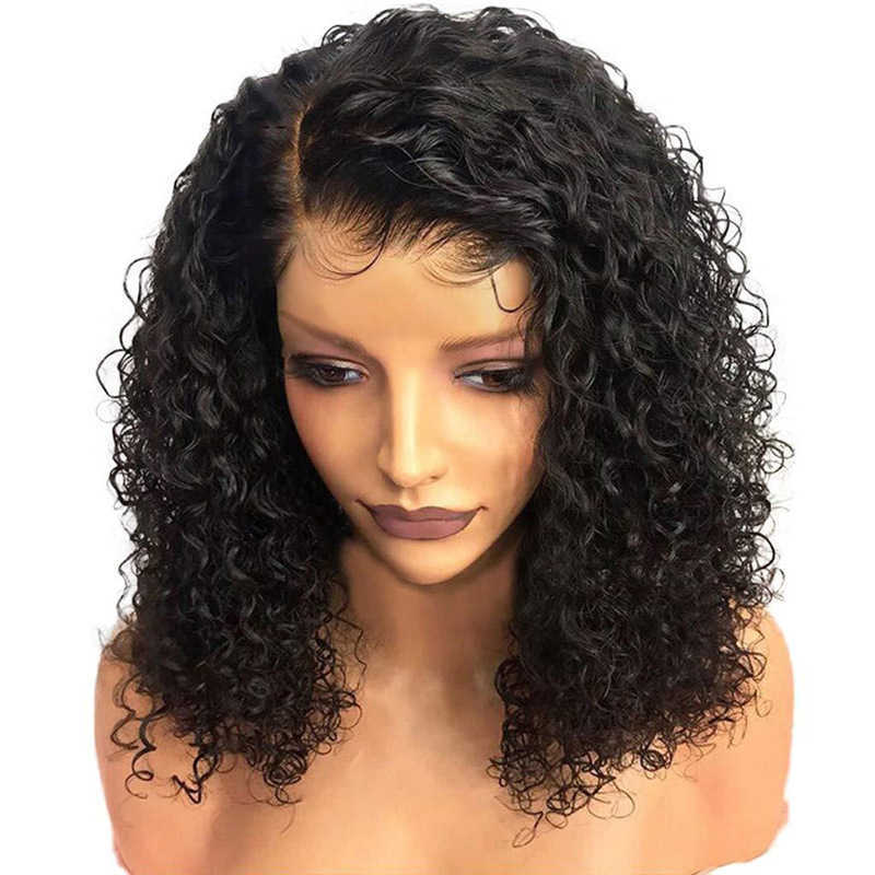 

Synthetic Wigs Hot selling small curly hair fluffy long curly hair women's wig is divided into short curls 221010, Black