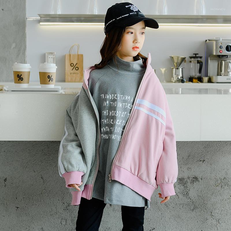 

Coat Girls' Winter Cotton Padded Thickened 2022 Clothes Children's Turtleneck Medium And Large Clothing Sp, Same style as the model bottoming shirt