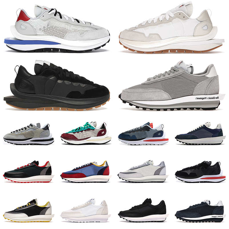 

vaporwaffle running shoes mens woems sneakers White Black Gum Clot Cool Grey Pine Green Nylon Light Smoke Grey sports trainers, Ldwaffle 36-45 clot net orange blaze