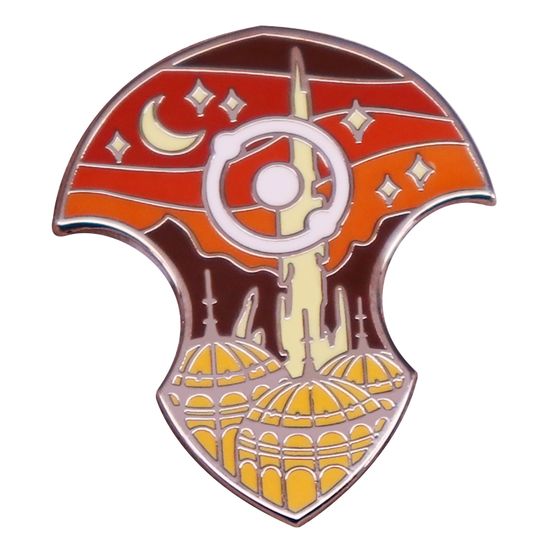 

Final Fantasy XIV Azem Enamel Pin Game Badge Brooch Gift Backpack Decoration Jewelry, As picture