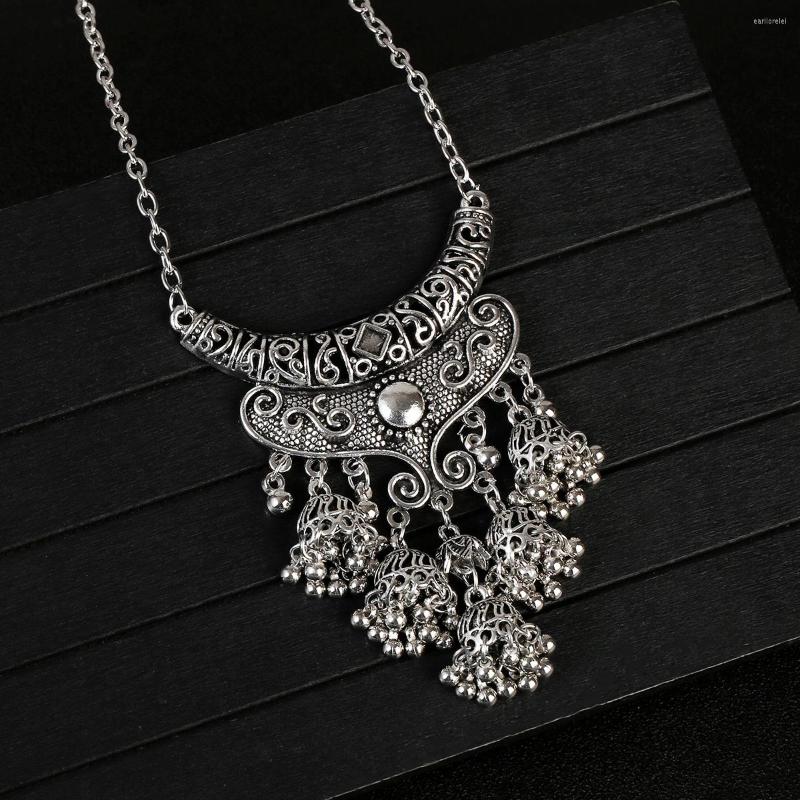 

Necklace Earrings Set Women's Afghan Silver Sculpture Earrings/Necklace Bohemian Vintage Antique Ethnic Statement Egypt Jewelry, Picture shown