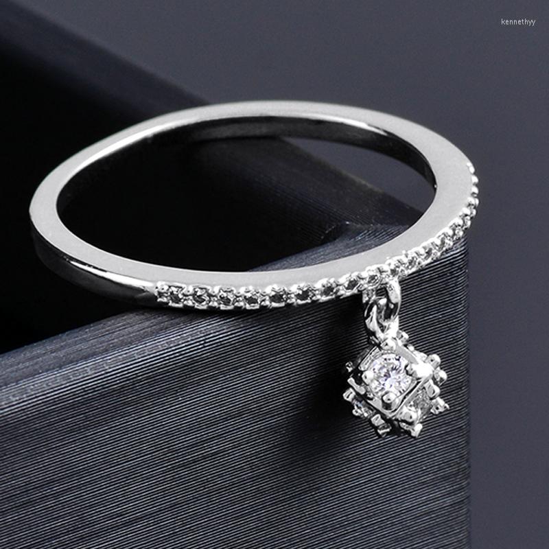 

Wedding Rings KIOOZOL Shiny Crystal Ball Pendant For Women Lady Girls 2022 Fashion Jewelry Accessories ZD1 XS1