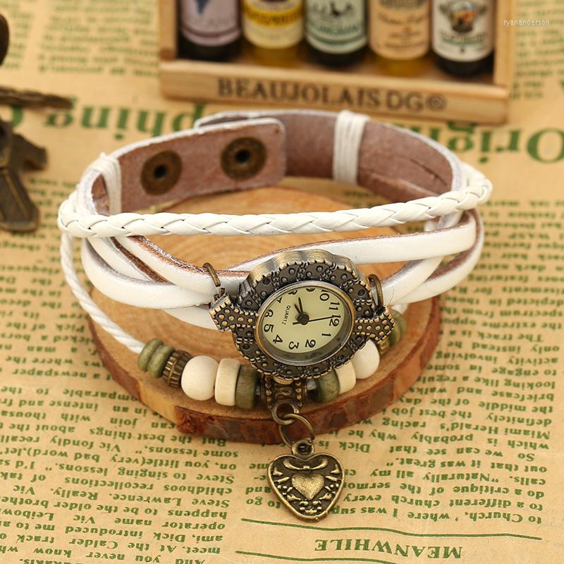 

Bangle Fashion Men's Leisure Quartz Watch Women Luxury Design Student Leather Braided Couple Wristwatches