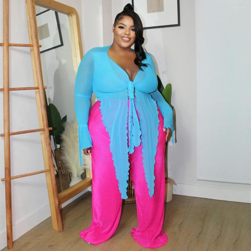 

Women's T Shirts LFRVZ 2022 Autumn Asymmetrical Sexy Club Young Solid See Through Lace Deep V-Neck Full Sleeve Women Skinny Short Tees, Light yellow