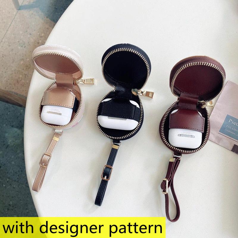 

Designer Headphone Accessories Airpods Case for 1 2 3 Top Quality Airpod Pro Cases Universal Wireless Bluetooth Headset Protection Earphone Bag Zipper Key Chain