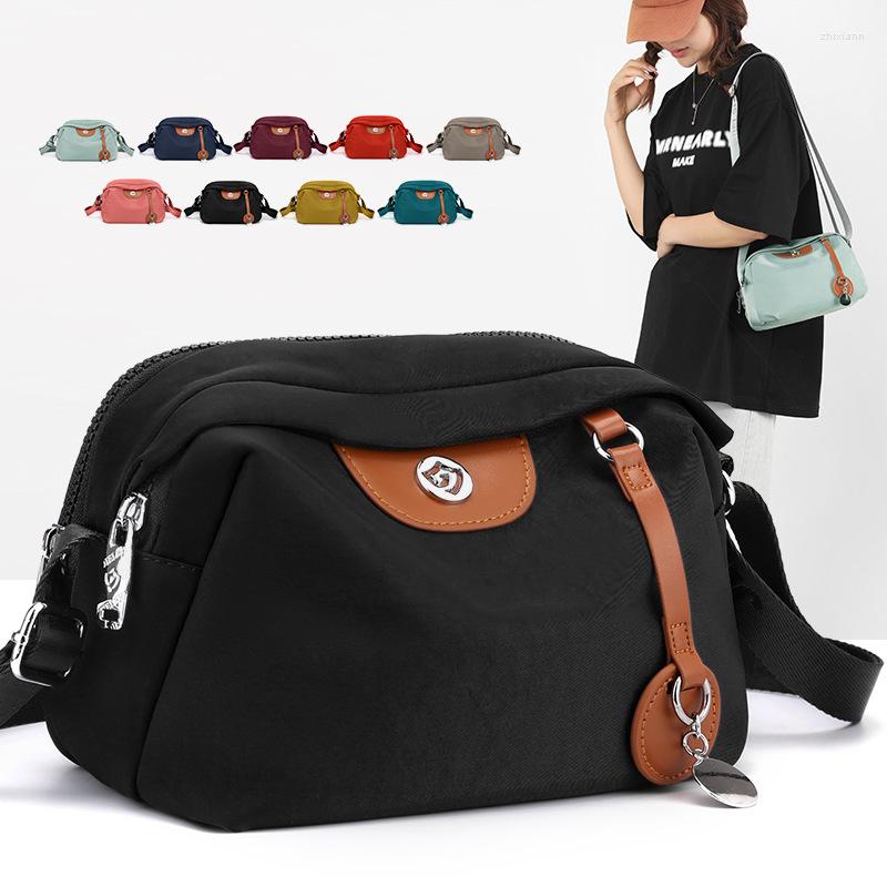 

Evening Bags Women Fashion Simple Lightweight Nylon Crossbody Small Tote Shoulder Handbags Gifts, Orange