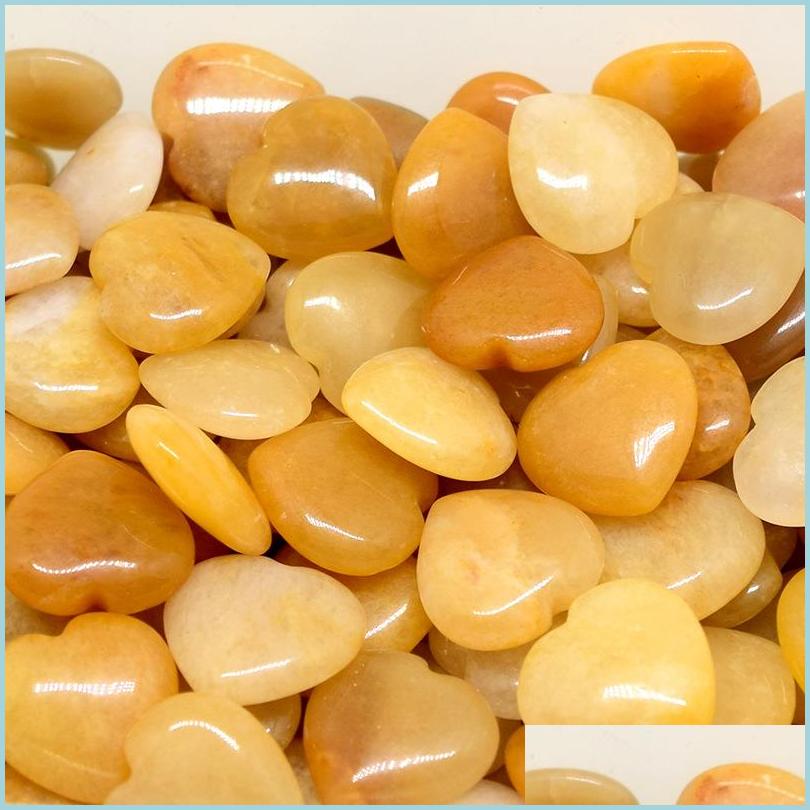 

Stone Tiger Eye Heart Stone Amethyst Rose Quartz Topaz Agate Natural Ornaments Hand Handle Pieces Diy Stones Jewelry Making Accessori Dhfsm