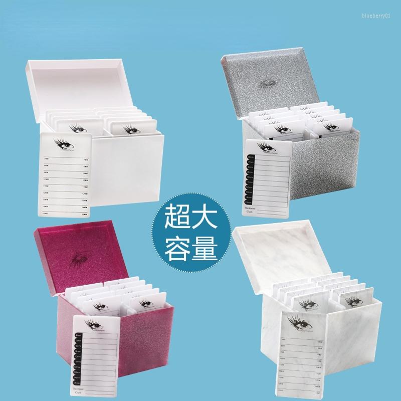 

Nail Art Kits 10-layer Acrylic Eyelash Storage Box Grafted Eyelashes Dust-proof Display Flip-top
