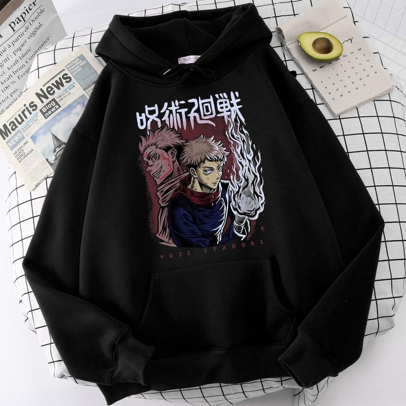 

Men' Hoodies Japanese Anime Jujutsu Kaisen Hoodie Men' Yuji Itadori Gojo Satoru Cartoon Sweatshirts Tops Graphic Outdoors Streetwear, Navy blue