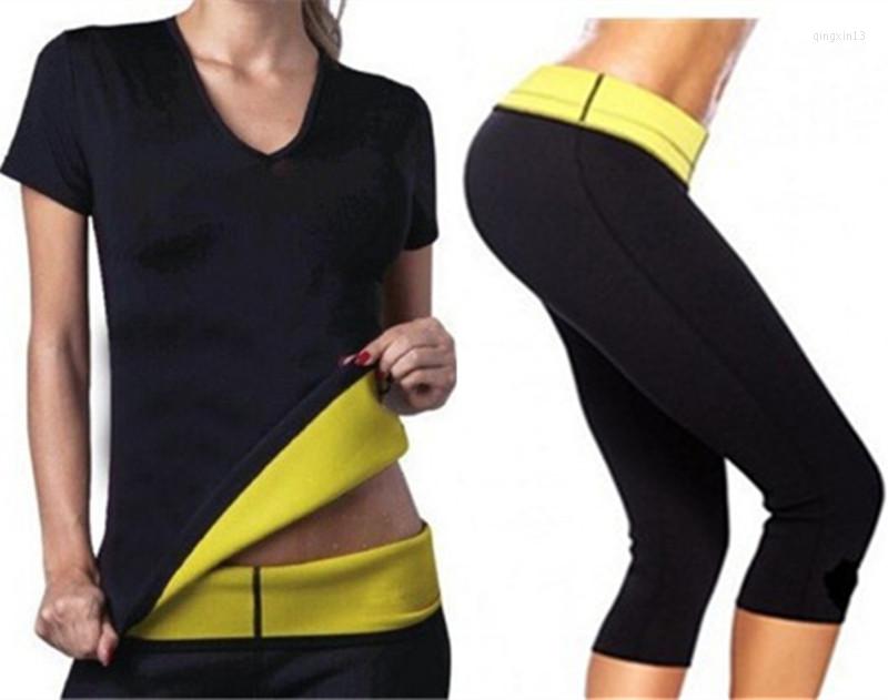 

Women' Shapers Women Sauna Sweating T-shirt Neoprene Body Shaper Abdomen Reducer Belly Fat Burn Weight Loss Fitness Tights Slimming, Qi fen