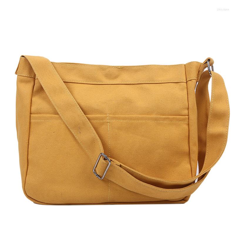 

Evening Bags Women's Shoulder Bag Canvas Students Class Korean Version Simple Casual Sloping Messenger Crossbody Satchels, Black