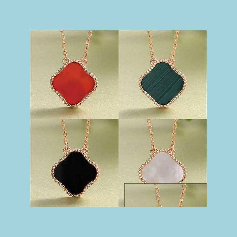 

Pendant Necklaces Clover Pendant Necklaces Fashion Elegant Designer For Women Party Wedding Couple Luxury Cleef Neckl Crystalhome2020 Dh6Nv