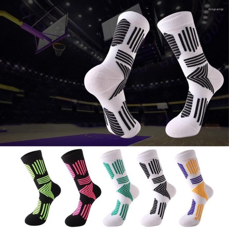 

Sports Socks Men Women Professional Fitness Jogging Cycling Camping Basketball Tennis Breathable Compression For Adult, Green