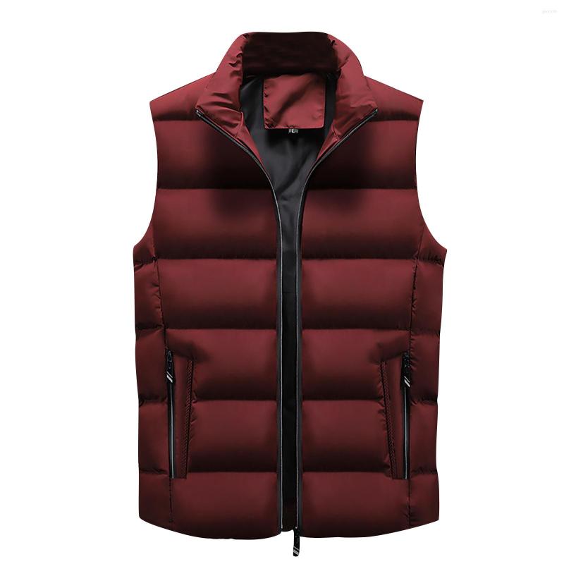 

Men's Trench Coats Men Casual Winter Warm Zipper Sleeveless Vest Jacket Coat Outwear Tops Jaqueta Masculina Jackets Man Men's Clothing, Army green