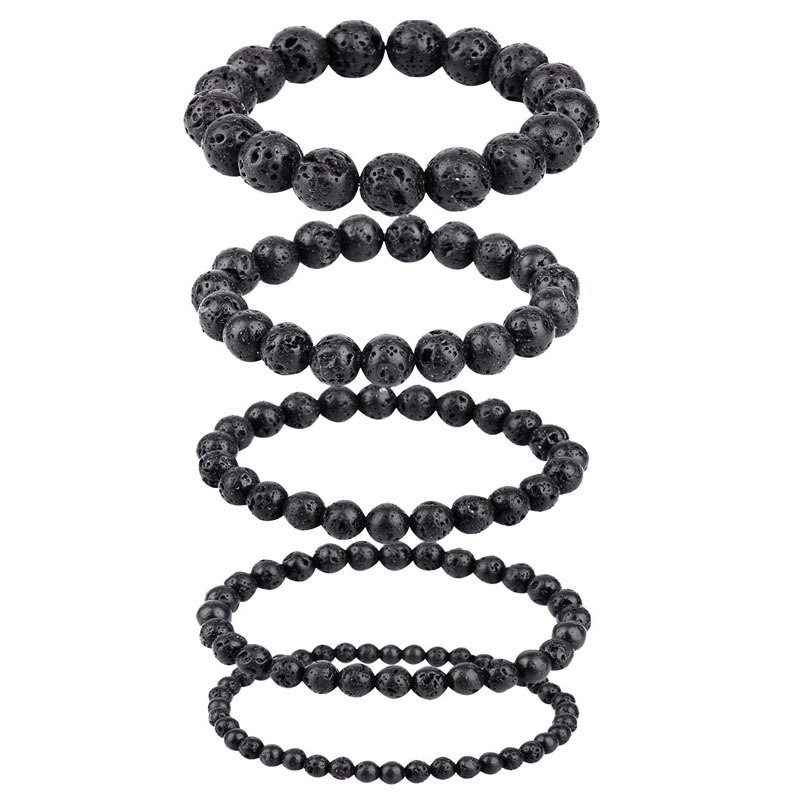 

Natural Stone Handmade Beaded Strands Yoga Charm Bracelets For Women Men Couple Lover Elastic Fashion Jewelry
