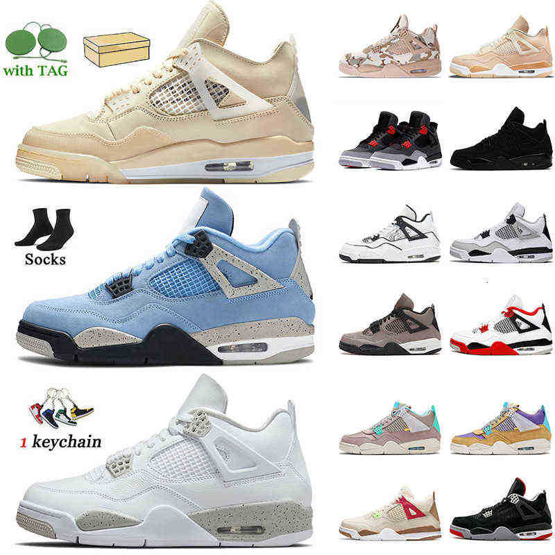 

With Box Jumpman 4 4s Women Men Outdoor Shoes White Oreo Sail University Blue DIY Taupe Haze Military Black Cat Neon Bred air JORDON jordens, C50 what the 40-47