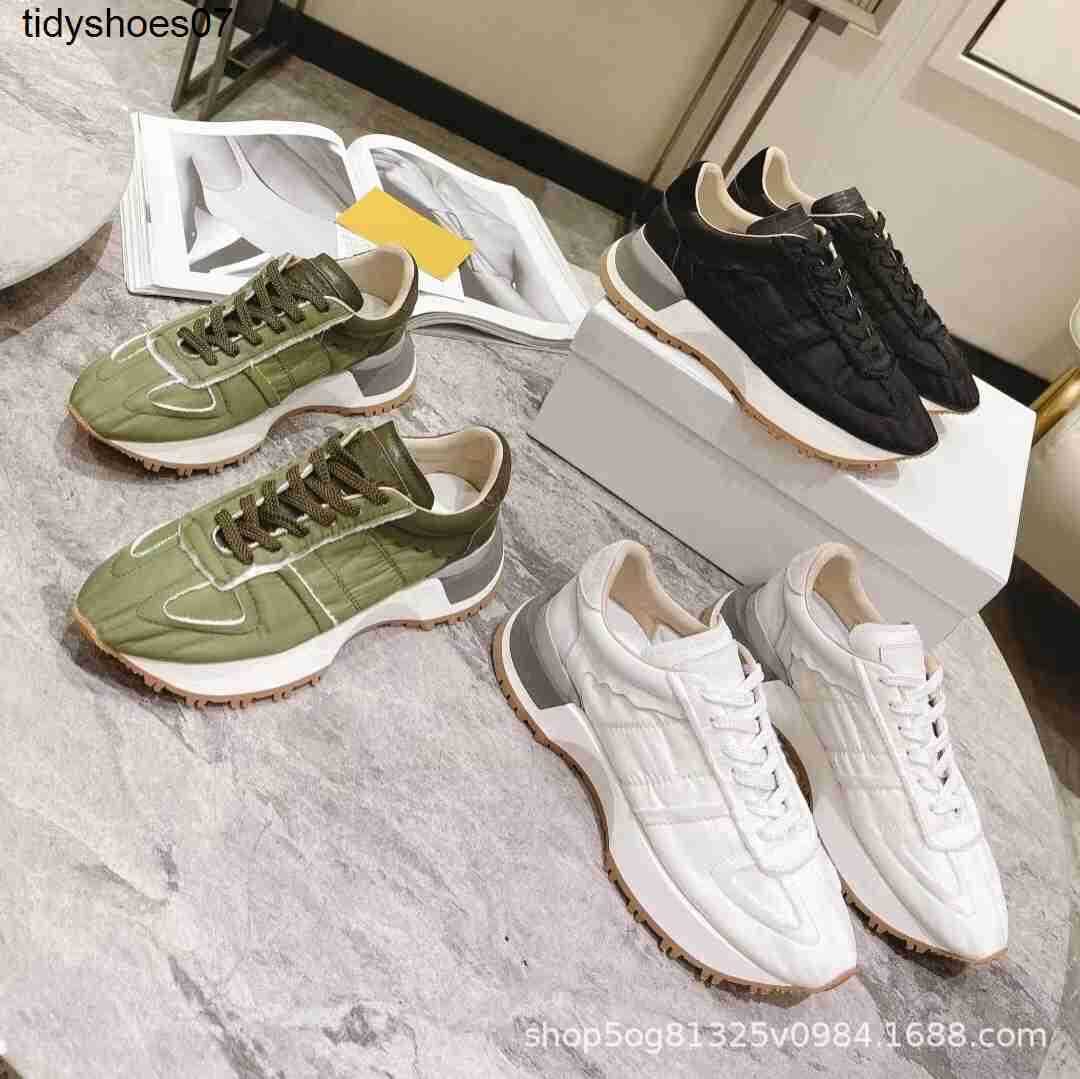 

Casual shoes women's new Retro Margiela thick soled lace up sneakers versatile casual lovers' German training shoes, Black