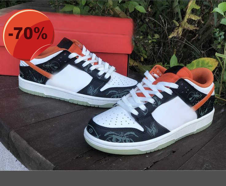 

SB Dunks Low Halloween Basketball Shoes 1s Sail Starfish-Black Mens Outdoor Sports Sneakers men womens Luminous Running Trainers DD3357-100