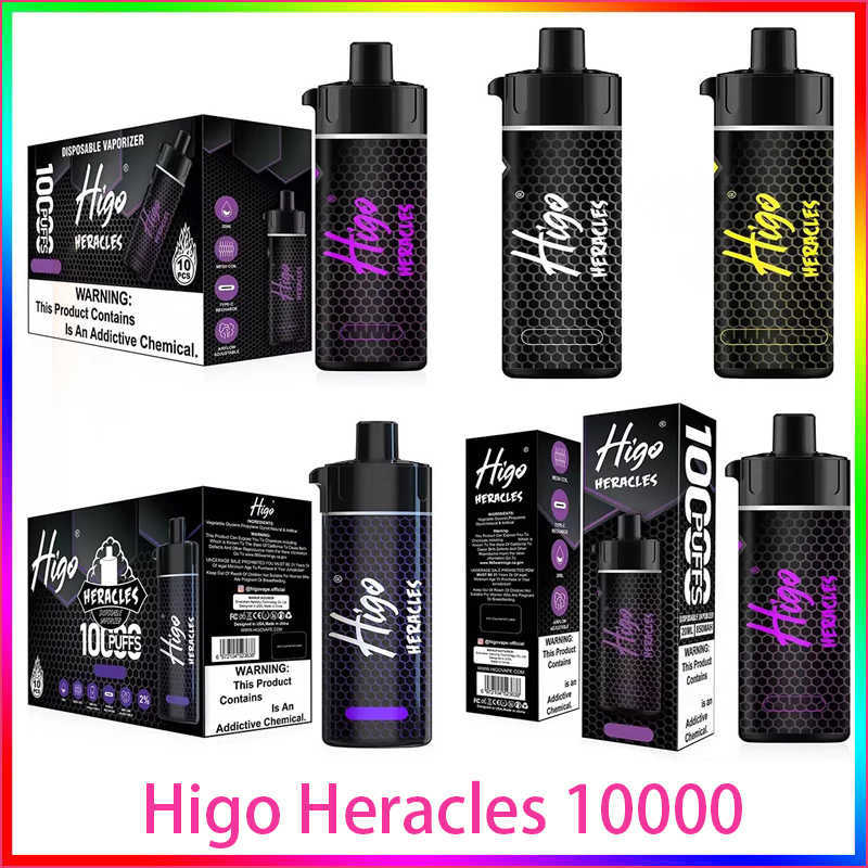 

Electronics Original Higo 10000 Puffs Heracles Disposable E Vape Pen 20ml Pre-filled Mesh Coil Pods 850mAh Rechargeable Battery