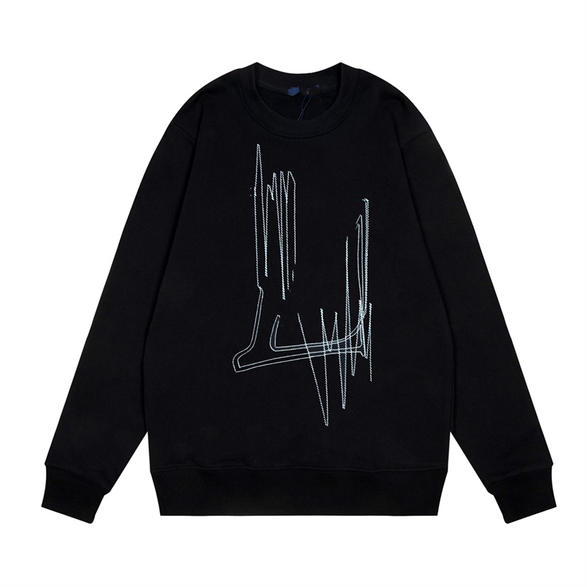 

Casual men's hoodies and sweatshirts louiseity winter wrinkle north lettering fashion long sleeve viutonity 10-010