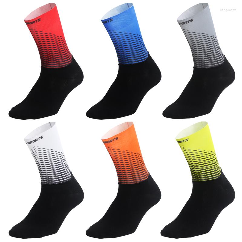 

Sports Socks High-tech Cycling Double-sided Anti-slip Integral Moulding Bicycle Men Women Outdoor Sport Running Sock, Blue