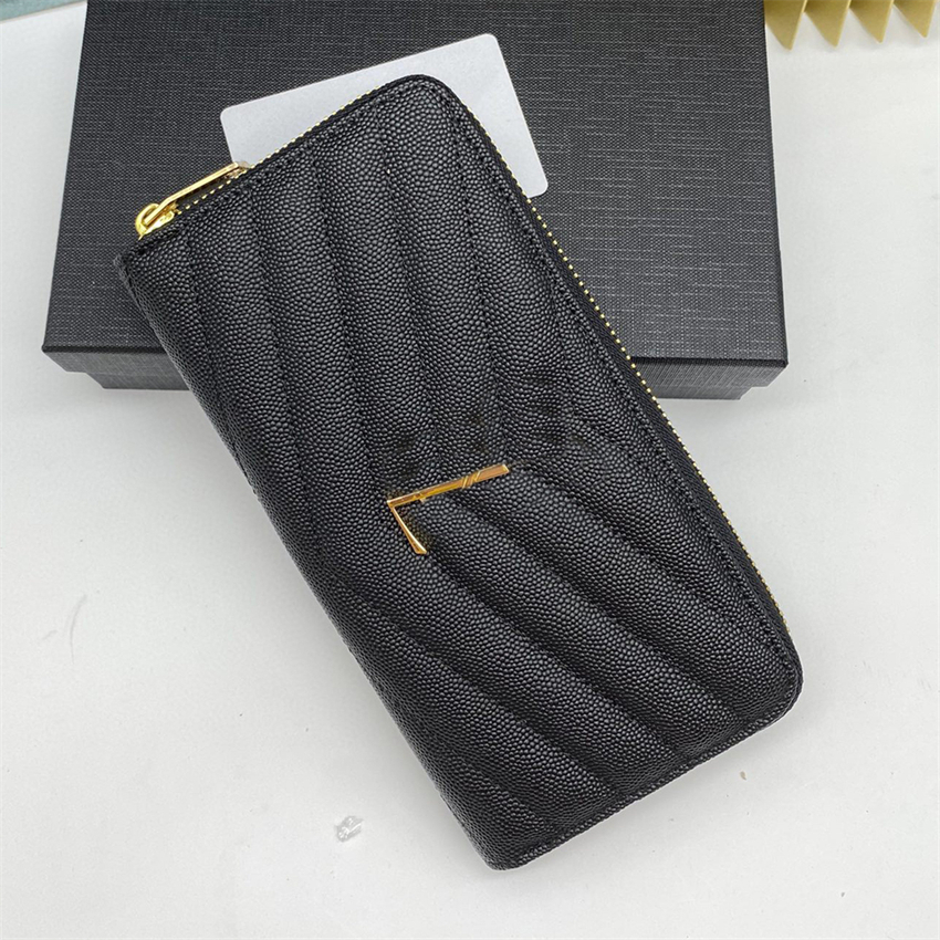 

Fashion Women Wallet Yslity Leather Single Zipper Men Long Vintage Business Card Holder Classic 01-01