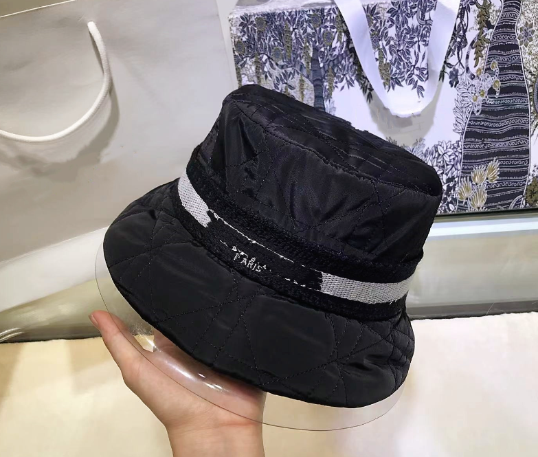 

fashion Simple down cotton fisherman hat autumn winter leisure versatile face display small basin hat thick warm hat, With logo