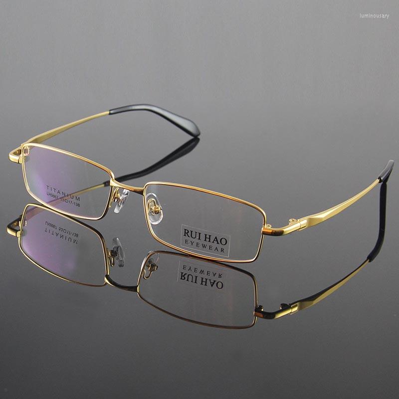 

Sunglasses Frames Unisex Rectangle Titanium Glasses Frame Optical Eyeglasses Ultra-light Classic Business Mens Spectacle