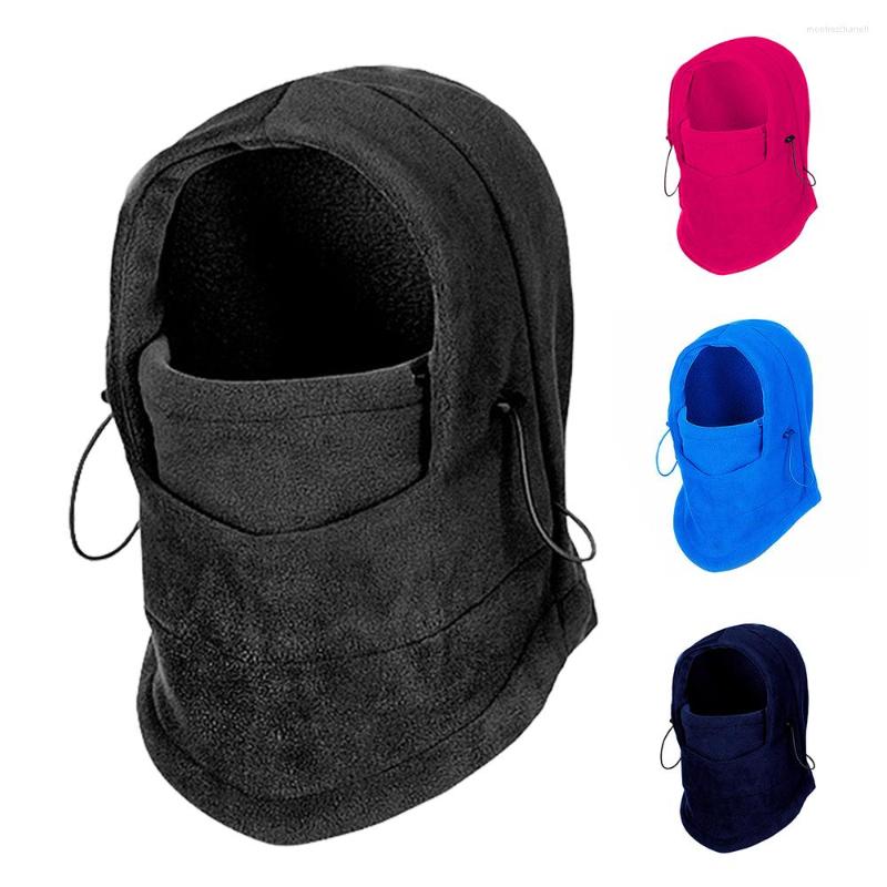 

Bandanas Winter Cycling Cap Warm Balaclava Hat Thermal Fleece Hooded Scarves Outdoor Sport Ski Hiking Neck Cold Protection Scarf Mask
