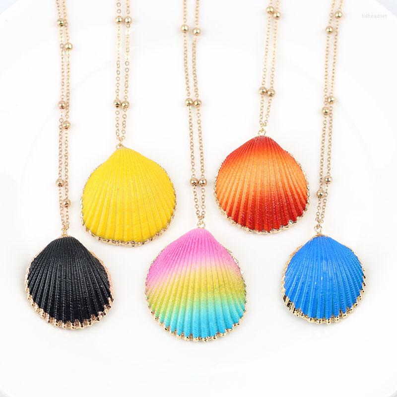 

Pendant Necklaces 2022 Bohemian Conch Shell Necklace For Women Fashion Ocean Sea Beach Boho Jewelry Wholesale