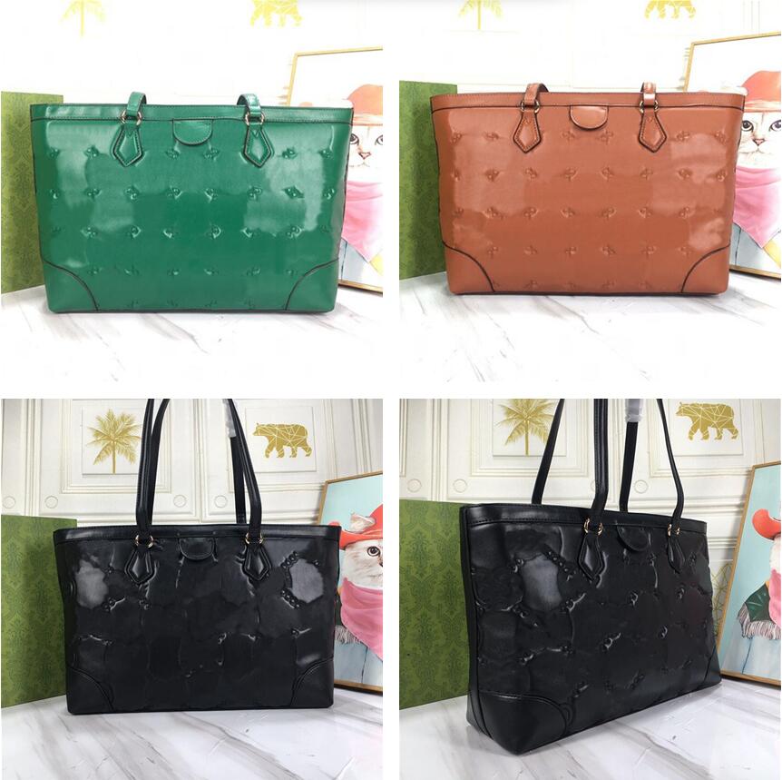

Embossed Leather Tote Bag Women Handbag Large Capacity Classic Letter Shopping Bags Shoulder Purse Fashion Metal Letter Hardware Magnetic Hasp Inside Pocket, Multi-color