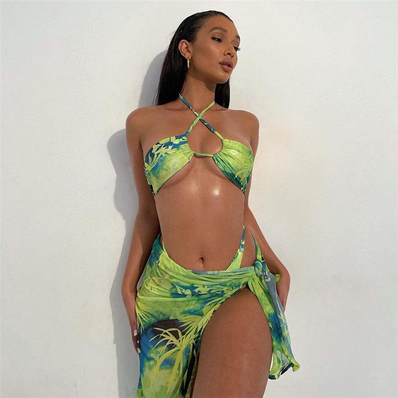 

Work Dresses EAEOVNI Summer Women' Wear Inside The Small Undershirt Sexy Thong See-through Short Skirt Fashion Suit Female, Green