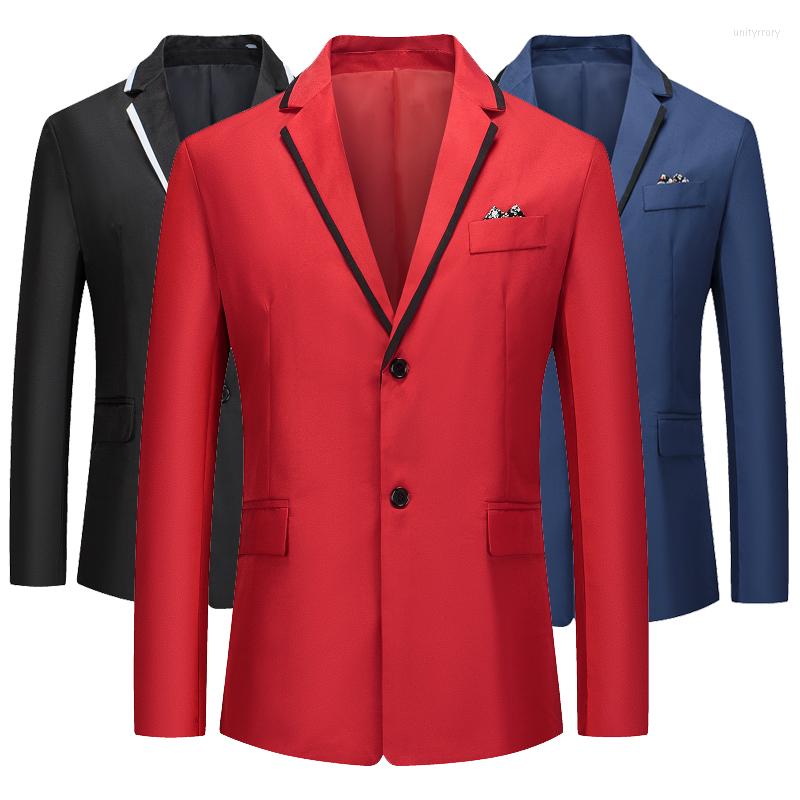 

Men' Suits Fashion Men' Solid Color Suit Jacket Slim All-match European Size -3XL Six Options, X13-white