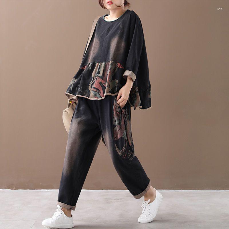 

Women's Two Piece Pants Woman Suit Thickened Velvet Pullover And High Waist Female Sports Ladies Two-piece Trousers Leisure Outfits G42, Huase