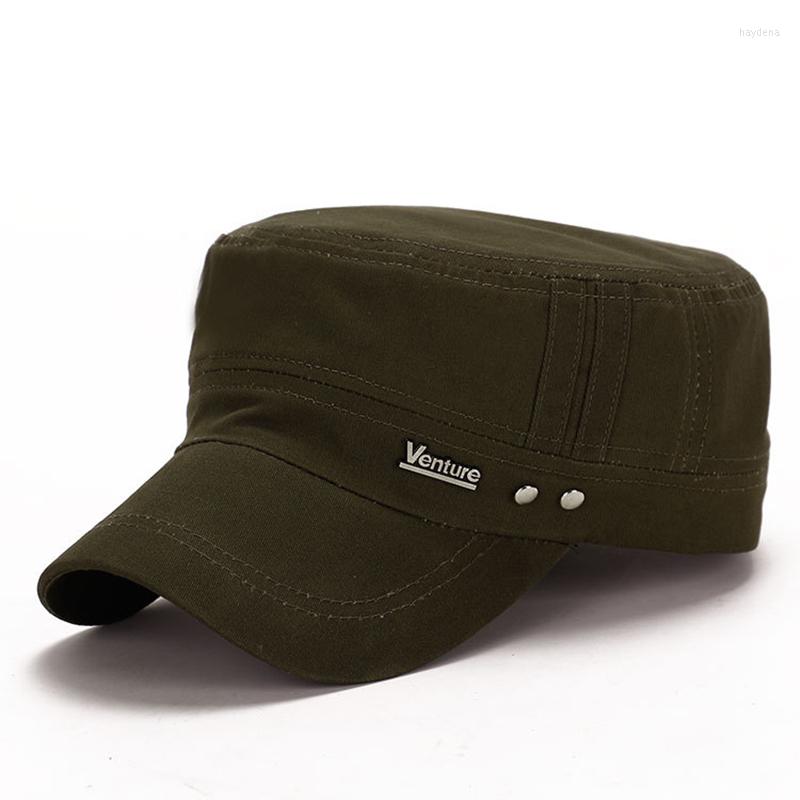 

Berets Classic Vintage Flat Top Mens Washed Caps And Hat Adjustable Fitted Thicker Cap Winter Warm Military Hats For Men Baseball