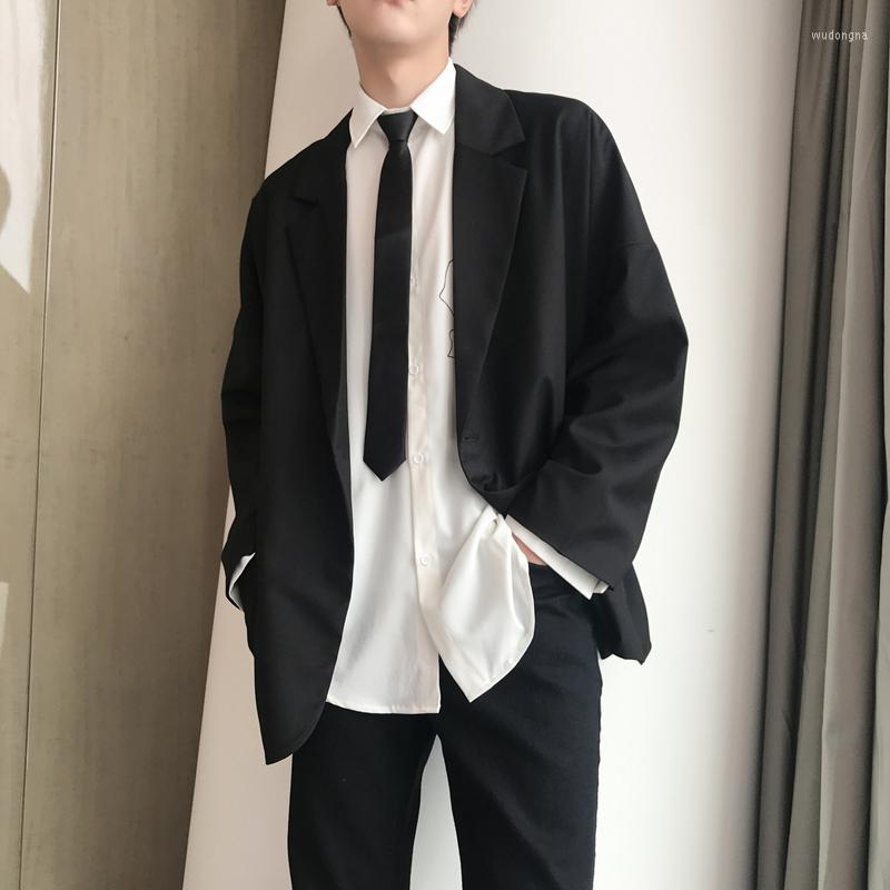 

Men' Suits 2022 Men' Fashion Leisure Blazers Male Single Western Clothes Clothing Outerwear High Quality Suit Jackets Loose Coats -XL, Black