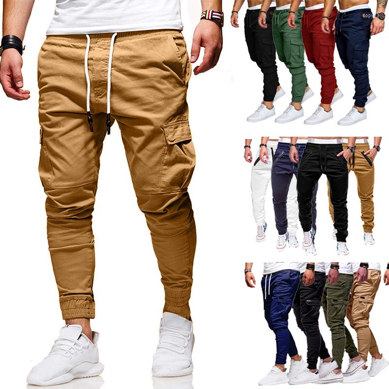 

Men' Pants 2022 Mens Casual Daily Solid Color Fashion Jogging Pencil Trousers Size -3XL, K11-black