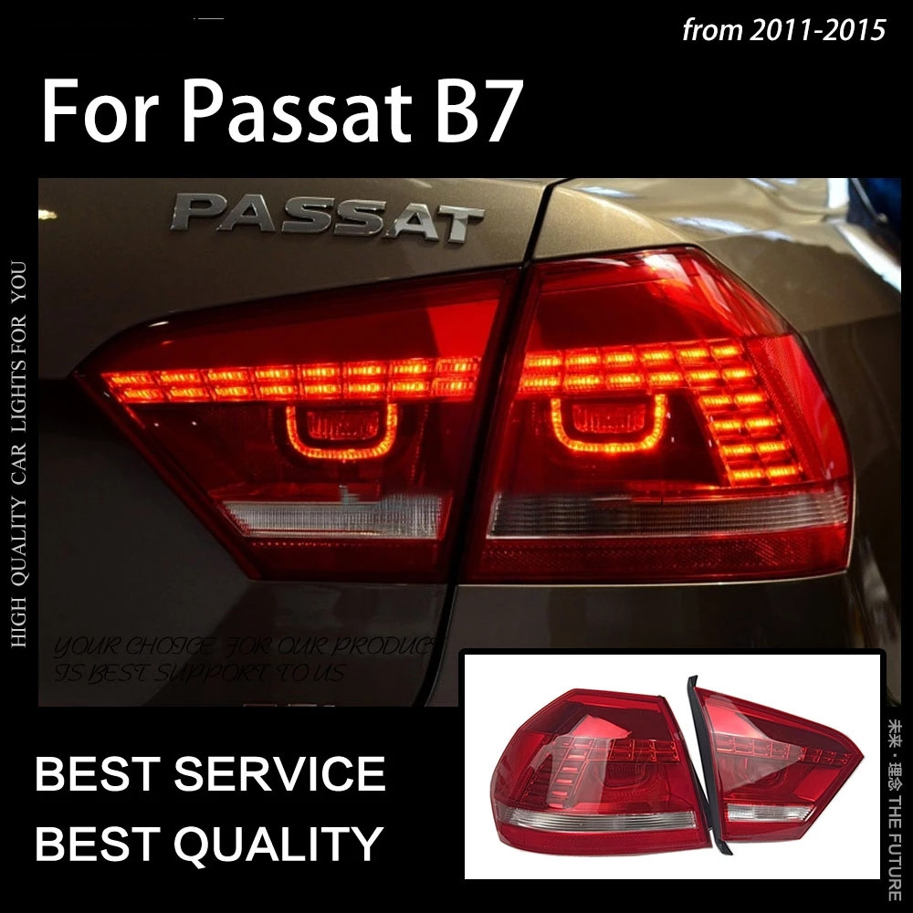 

Car Styling for VW Passat B7 Taillights 20 12-20 15 Passat US Version LED Tail Lamp DRL Dynami Signal Brake auto Accessories