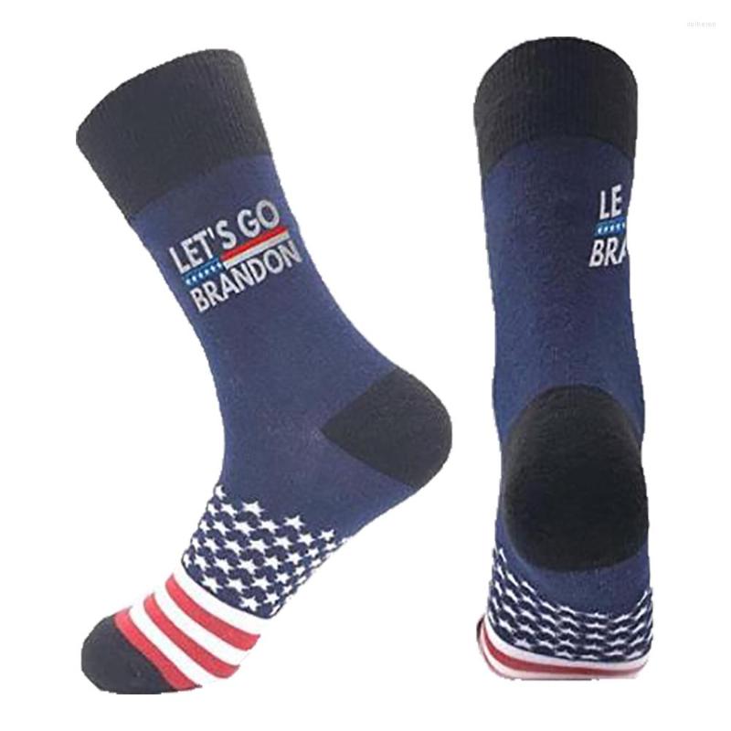 

Men's Socks Funny Stripe And Star Let Us Go Brandon Cotton Crew Dress