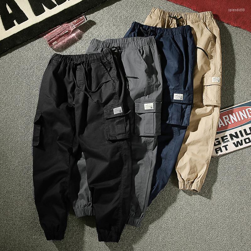 

Men's Pants Men Clothing Streetwear Fashion Loose Wide Leg Jeans Casual Printed Cross Trousers Pure Cotton Baggy, Black