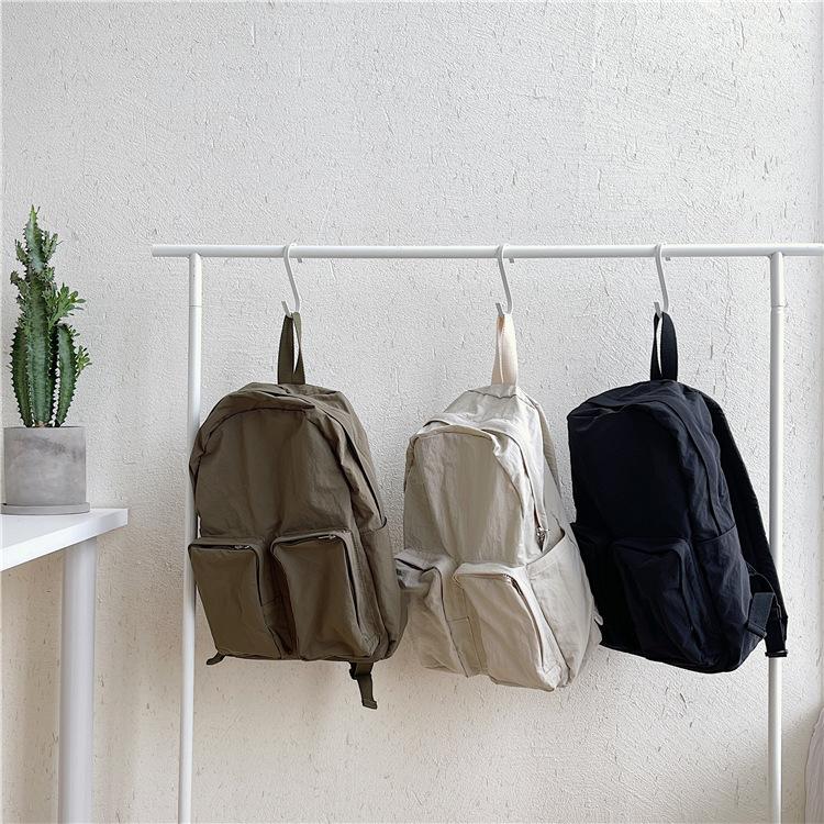 

Backpack Waterproof Nylon Backpacks Women Bag Black White For Large Capacity Travel Female Shoulder Mochilas