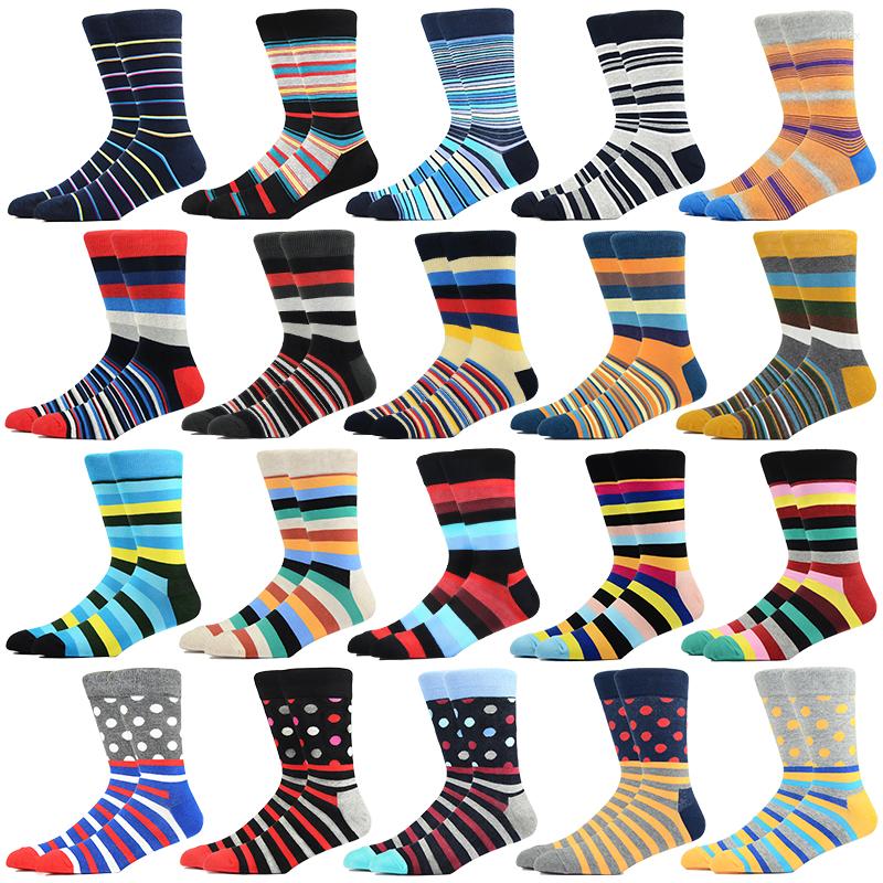 

Men's Socks Men Happy Colorful Striped Quality Plaid Diamond Pattern Argyle Geometric Harajuku Long Tube Business Combed Cotton, Hk11061-4