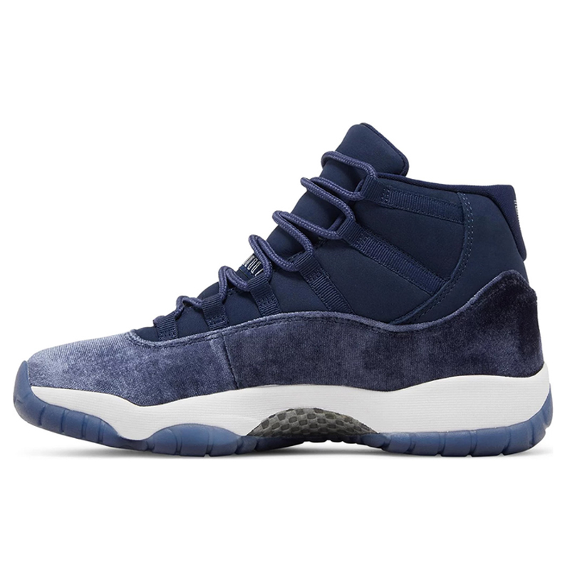 

Jumpman 11 Basketball Shoes Velvet Midnight Navy 2022 Retro High Cut Suede Spaces Jams 11s XI Sports Sneakers Trainers Shoe Size 36-47, As photo