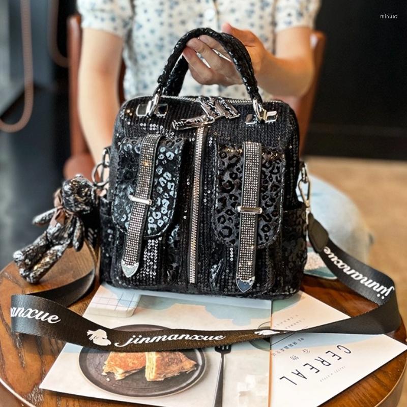 

Evening Bags Sequines Bag Women's Designer Handbag Rhinestone Multifunctional Black Shoulder Bags, Sequins small24cm