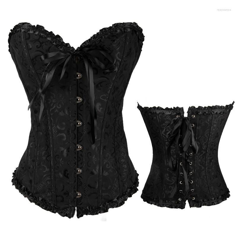 

Bustiers & Corsets Color Shapewear Sexy Gothic Underbust Corset Women Lace Body Waist Plus Size Slimming Belt Black Trainer Shapers -6XL