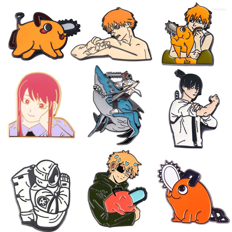

Brooches Chainsaw Man Badges Enamel Pin Brooch Cute Japanese Anime Lapel Pins For Backpacks Fashion Jewelry Accessories Gifts